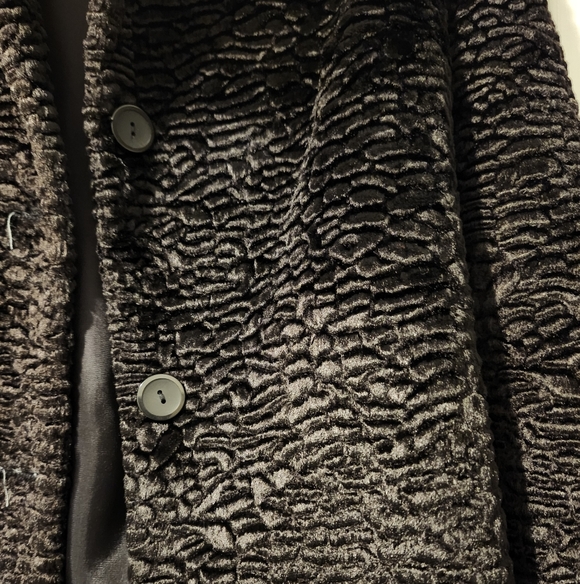 For Joseph Black Velvet Textured Animal Print Blazer Jacket Size Medium - Picture 3 of 9